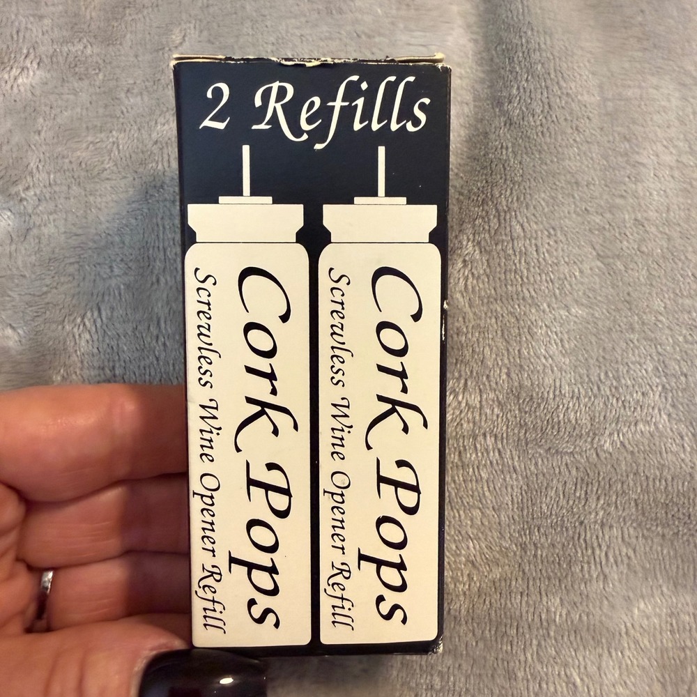 Cork Pops Wine Opener Refill Cartridges 2 Pack CO2 Screwless Opener New - Picture 2 of 5